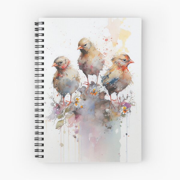 Item preview,  "Three Little Chicks" Watercolor Painting designed and sold by Paintings By Simon .