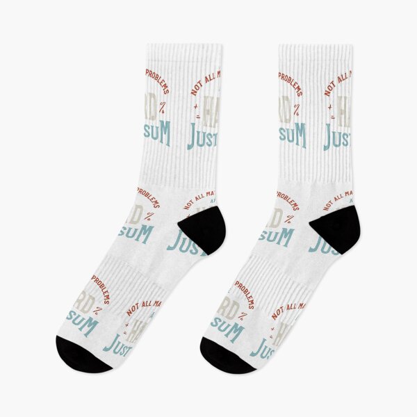 Item preview, Math Teacher Pun Not All Math Problems Are Hard designed and sold by whyitsme.