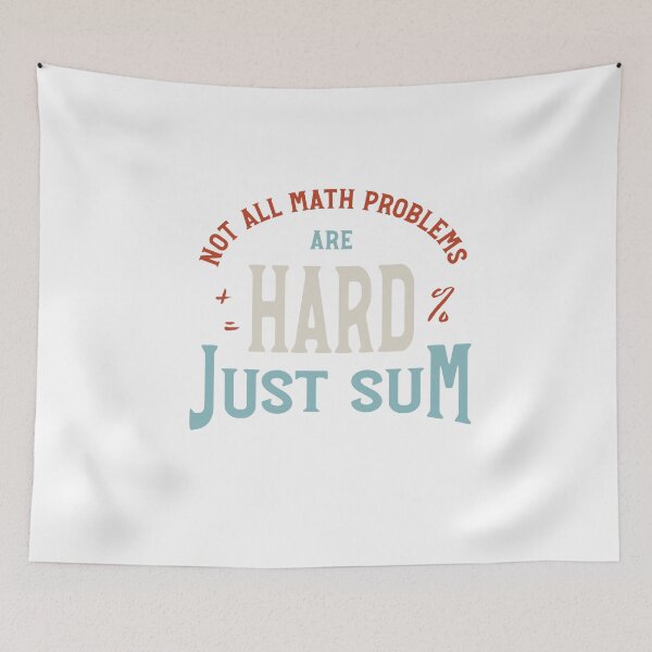 Item preview, Math Teacher Pun Not All Math Problems Are Hard designed and sold by whyitsme.