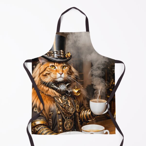 Item preview, Steampunk meets cat: A unique combination designed and sold by ArtCreator2023.