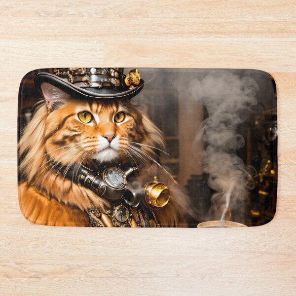 Item preview, Steampunk meets cat: A unique combination designed and sold by ArtCreator2023.