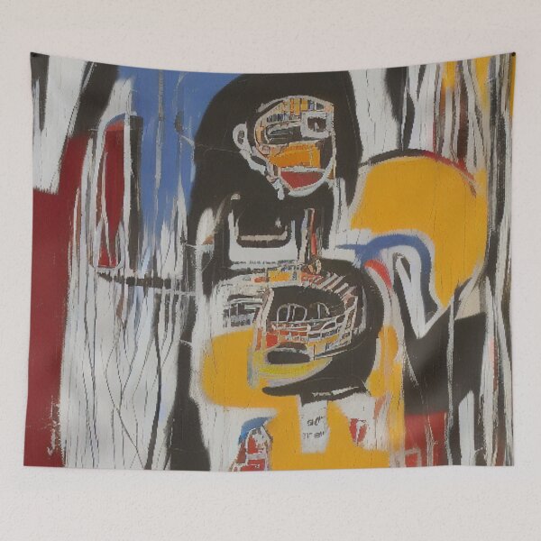 Item preview, The Tender Embrace: A Street Art Portrait of Love designed and sold by ArtazaBazaar.