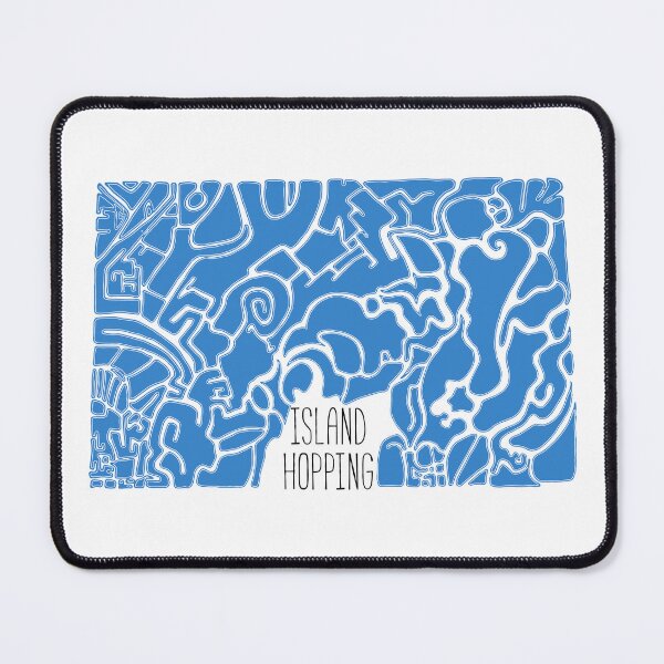 Item preview, Island Hopping Blue designed and sold by TheSoundofLines.