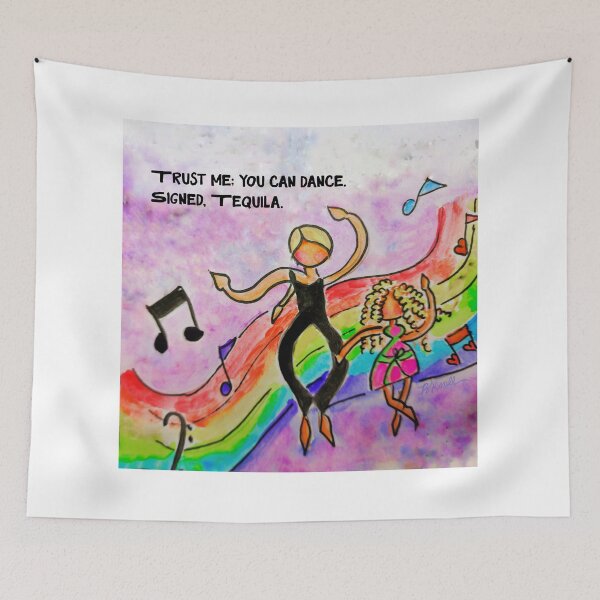 Item preview, Dancers Square Trust me tequila Sketchbook Paintings Brenda Knoll designed and sold by Brenda  Knoll.