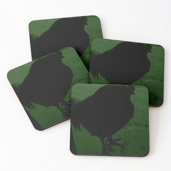 Item preview, Rooster silhouette in farmhouse doorway green tint designed and sold by eddiebarronshop.