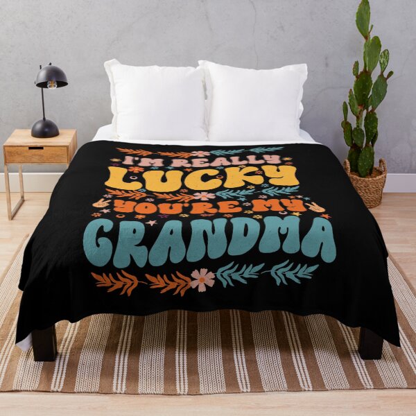 Item preview, I'm Really Lucky That You're My Grandma Cool Groovy Style Gift For grandmother designed and sold by YAHIA-14.