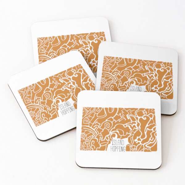 Item preview, Island Hopping Ocre designed and sold by TheSoundofLines.