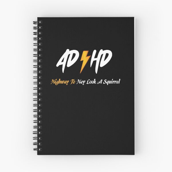 Item preview, AD HD Highway To Hey Look A Squirrel Funny saying with lightening  designed and sold by MerchSpot.