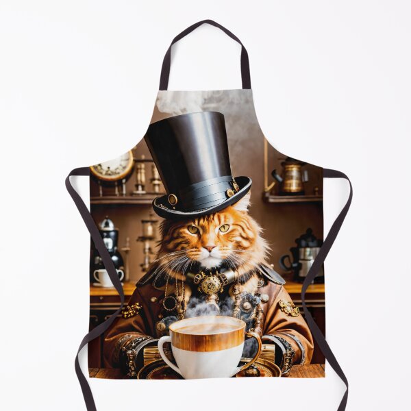 Item preview, Copy of A Creative Mixture: Steampunk Cat and Coffee designed and sold by ArtCreator2023.