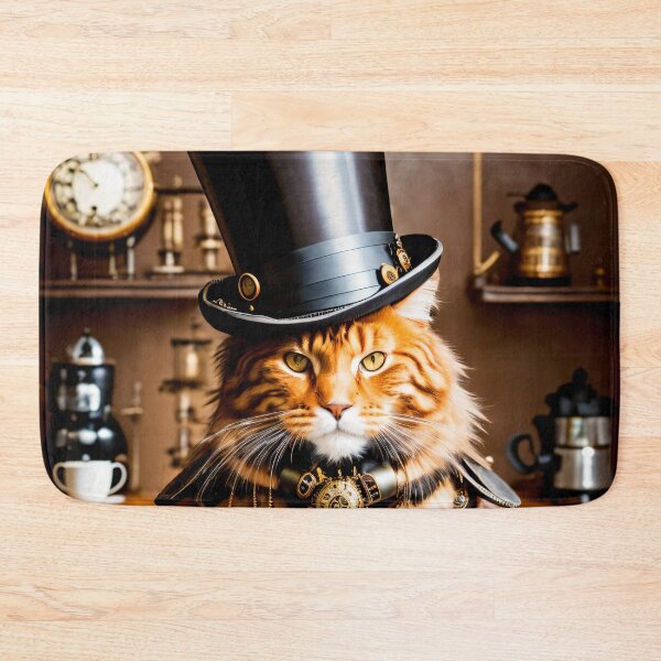 Item preview, Copy of A Creative Mixture: Steampunk Cat and Coffee designed and sold by ArtCreator2023.