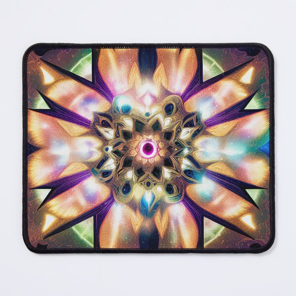 Item preview, "Sacred Vision Mandala #1" A Stunning Piece of Art Combining Sacred Geometry and Visionary Art designed and sold by Nirou-Art.