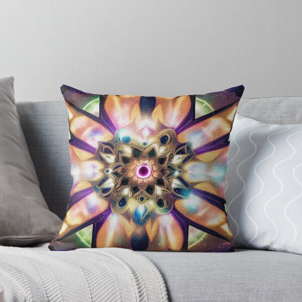 Item preview, "Sacred Vision Mandala #1" A Stunning Piece of Art Combining Sacred Geometry and Visionary Art designed and sold by Nirou-Art.