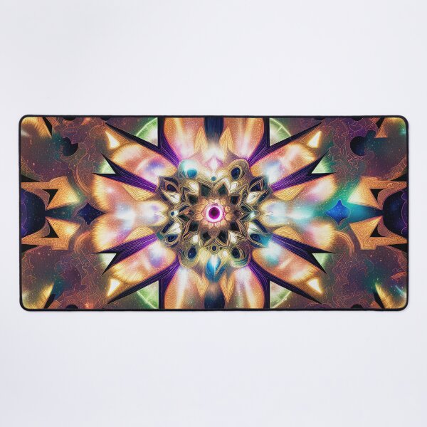 Item preview, "Sacred Vision Mandala #1" A Stunning Piece of Art Combining Sacred Geometry and Visionary Art designed and sold by Nirou-Art.