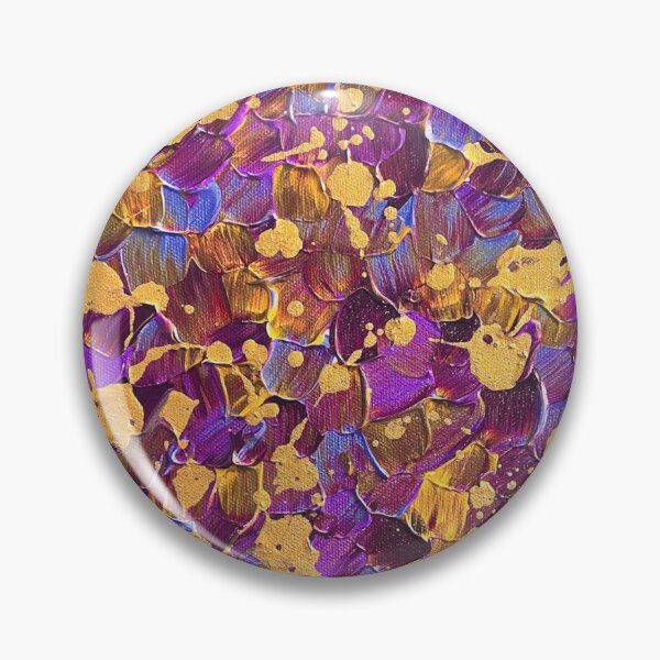 Item preview, Purple Pansies Abstract Painting designed and sold by Mia Smith.