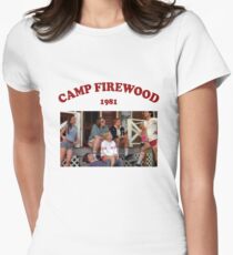 camp firewood 1981 - wet hot american summer Women's Fitted T-Shirt