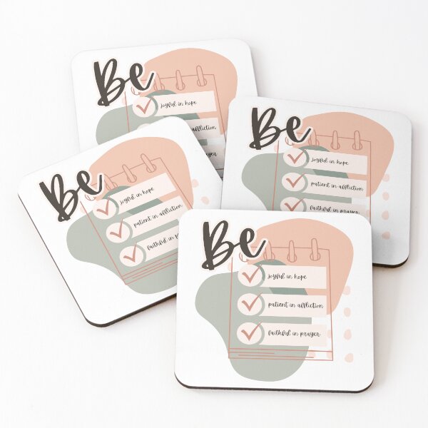 Item preview, Be Joyful, Patient, and Faithful designed and sold by LibertadxVerdad.