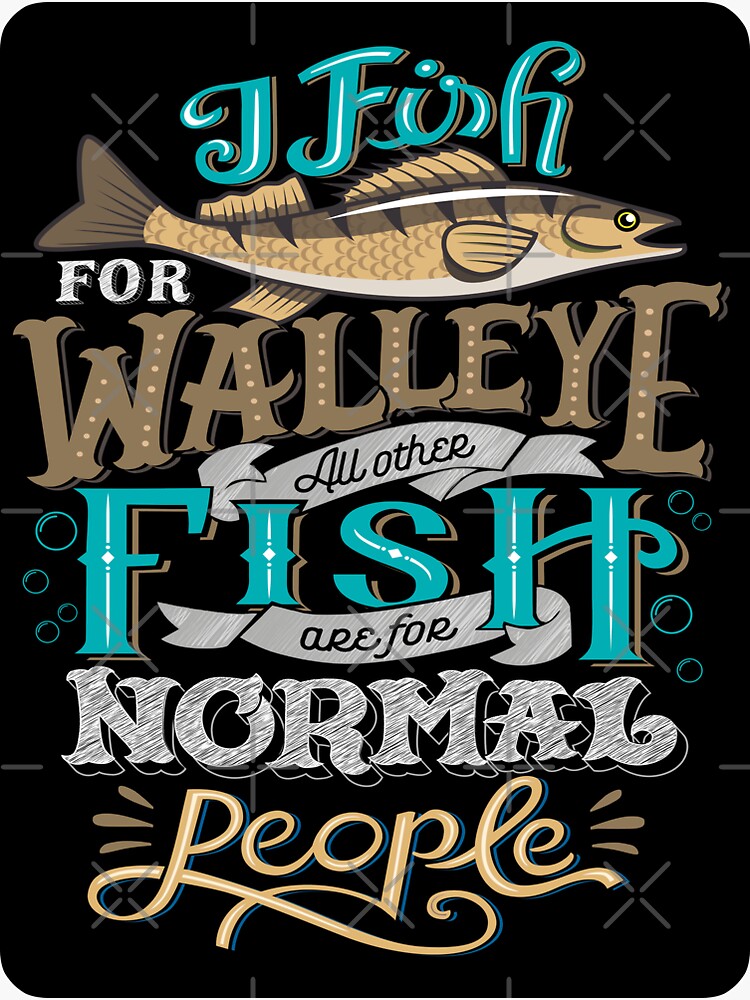 Walleye Fishing Gift for Men Fisherman Gift | Sticker