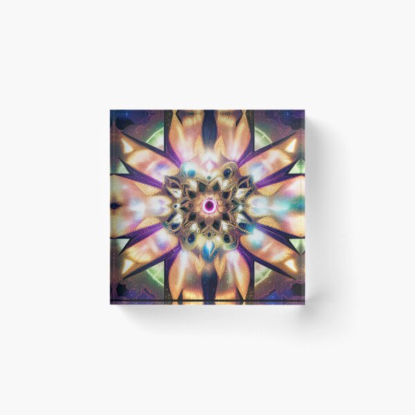 Item preview, "Sacred Vision Mandala #1" A Stunning Piece of Art Combining Sacred Geometry and Visionary Art designed and sold by Nirou-Art.