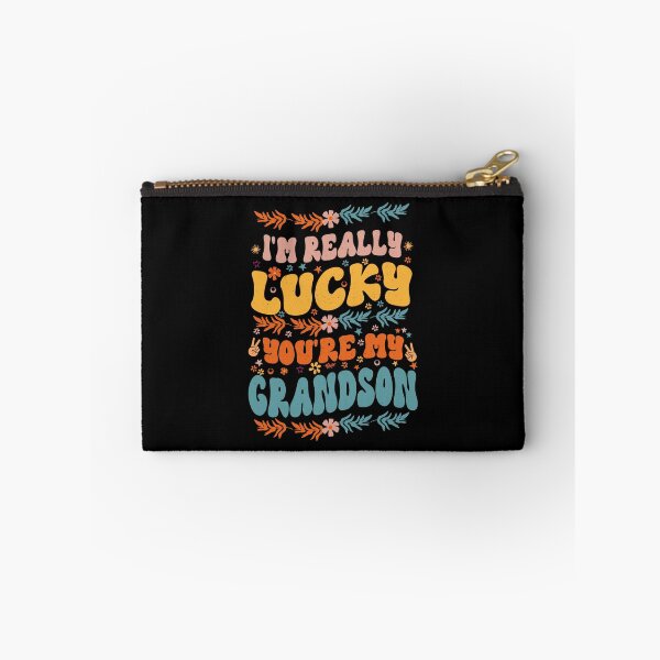 Item preview, I'm Really Lucky That You're My Grandson Cool Groovy Style Gift For Grandson designed and sold by YAHIA-14.