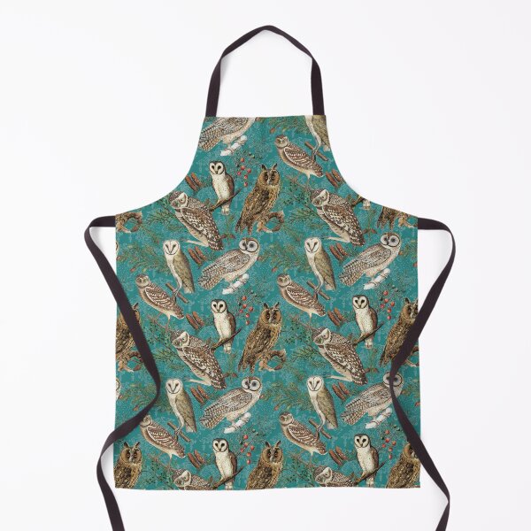 Item preview, Classic owl graphic with charm - Blue & Lace designed and sold by CharlieCreates.