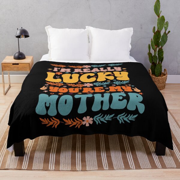 Item preview, I'm Really Lucky That You're My Mother Cool Groovy Style Gift For Mom designed and sold by YAHIA-14.