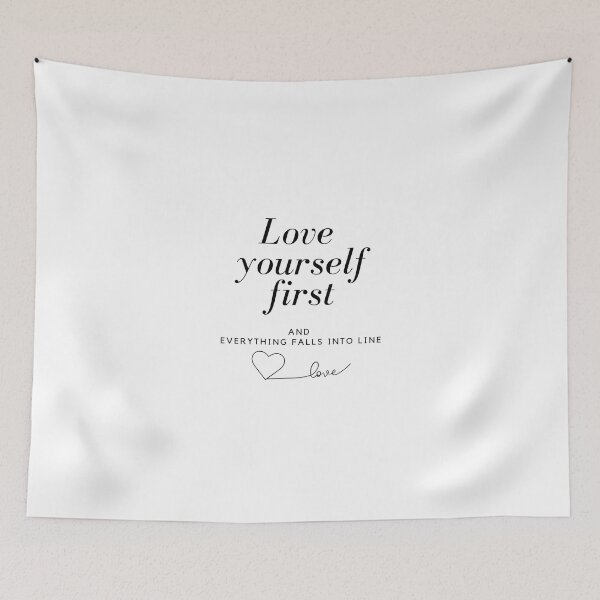 Item preview, Love yourself first and everything falls into line designed and sold by LALALAKKOLOVE.