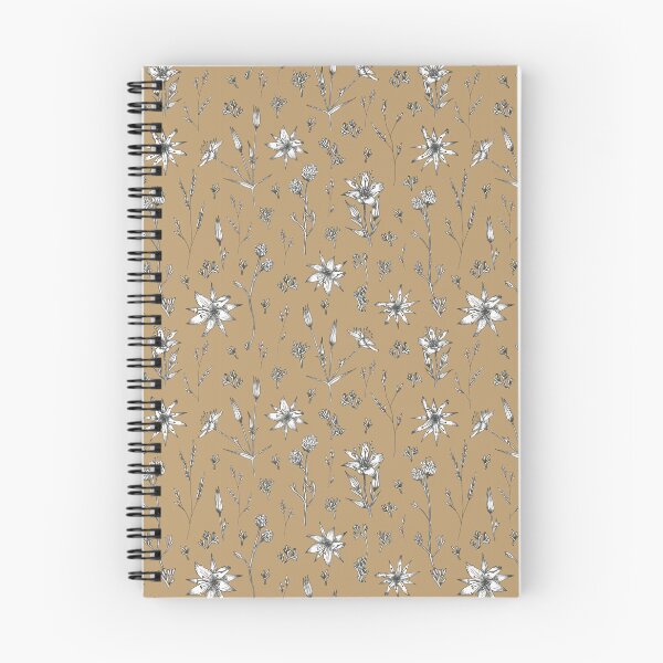 Item preview, Arenaria pungens flowers with ocher background designed and sold by cezidesign.