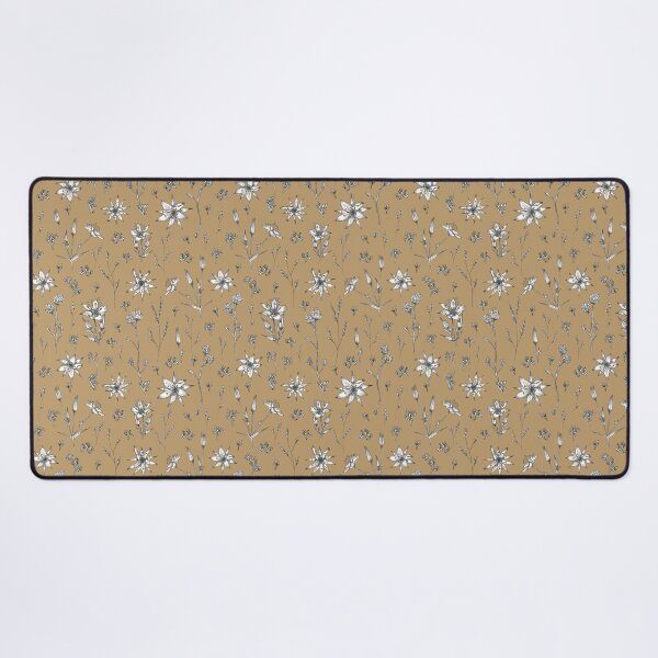 Item preview, Arenaria pungens flowers with ocher background designed and sold by cezidesign.