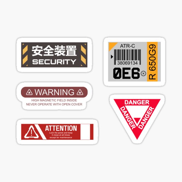 SOLUSTRE 10pcs Safety Labels Warning Stickers Do Not Use Hand Stickers  Warning Decals Safety Machine Caution Stickers Caution Danger Decal Car  Sticker