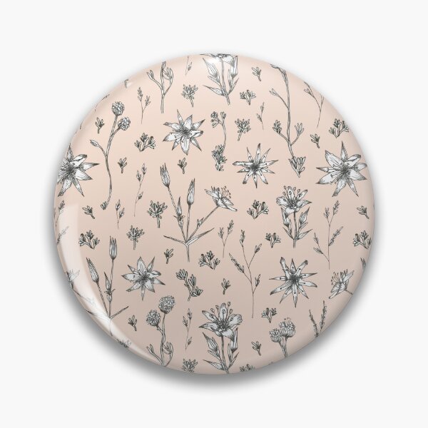 Item preview, Arenaria pungens flowers with cream background designed and sold by cezidesign.