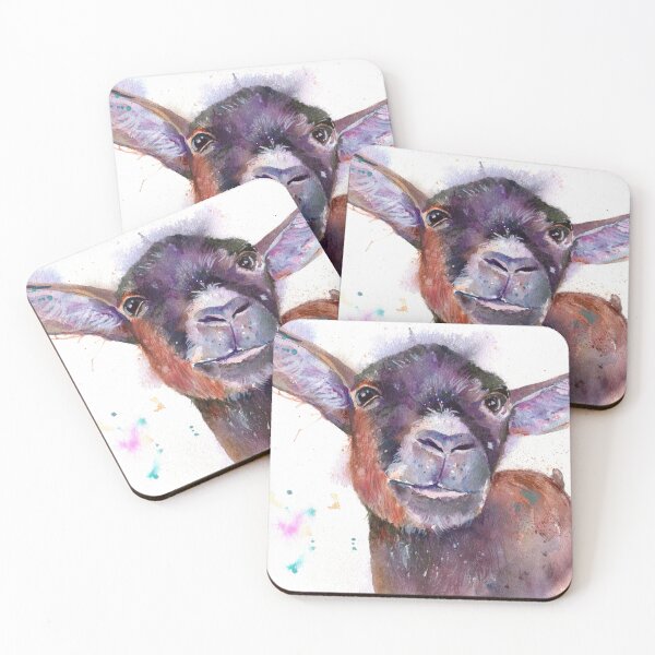 Item preview, Happy Goat  designed and sold by ArtBySarahWhite.