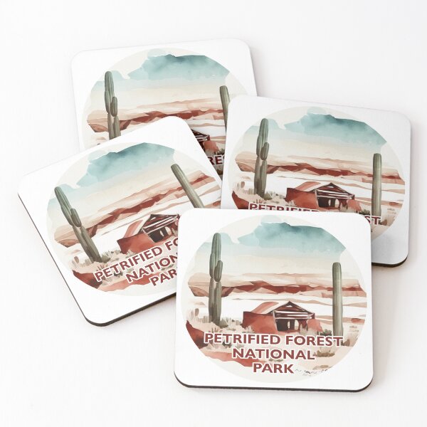 Item preview, Petrified Forest National Park Boho Watercolor Circle designed and sold by PikoApparel.