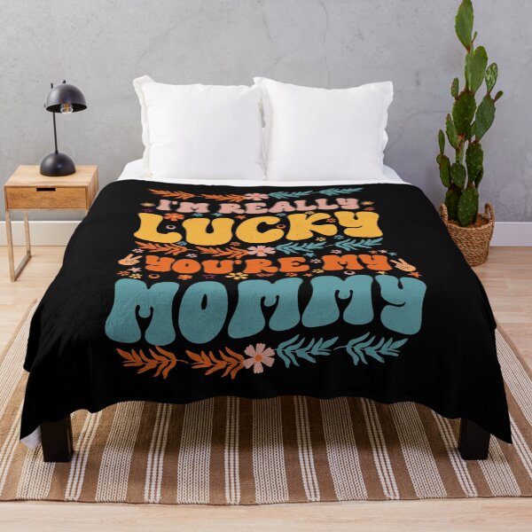 Item preview, I'm Really Lucky That You're My Mother Cool Groovy Style Gift For Mom designed and sold by YAHIA-14.