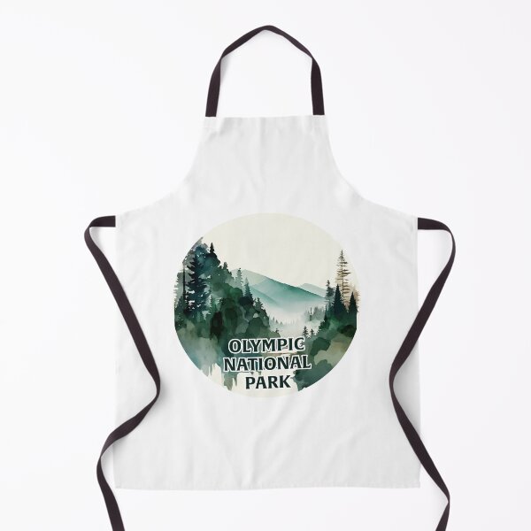 Item preview, Olympic National Park Boho Watercolor Circle designed and sold by PikoApparel.