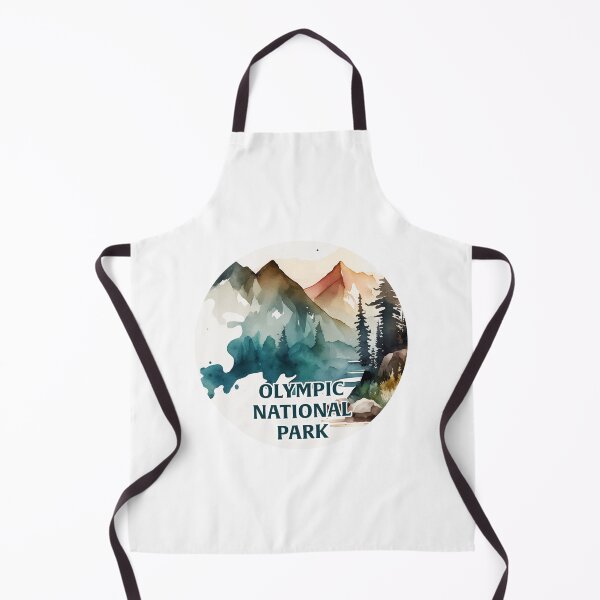 Item preview, Olympic National Park Boho Watercolor Circle designed and sold by PikoApparel.