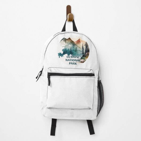 Item preview, Olympic National Park Boho Watercolor Circle designed and sold by PikoApparel.