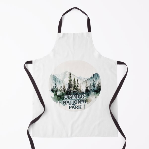 Item preview, Olympic National Park Boho Watercolor Circle designed and sold by PikoApparel.