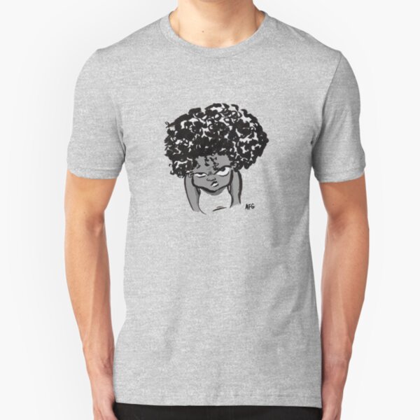Annoyed Little Girl Slim Fit T-Shirt