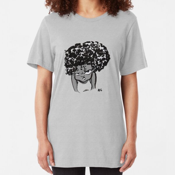 Annoyed Little Girl Slim Fit T-Shirt