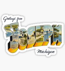 Greetings from St Joseph, Michigan Sticker