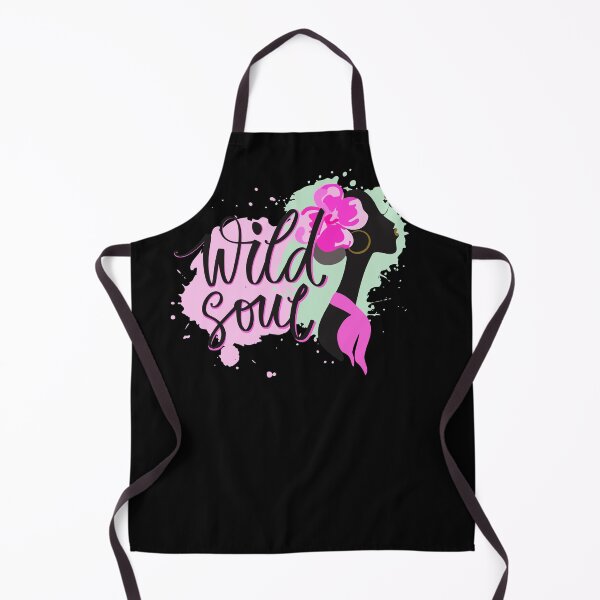 Item preview, Wild Soul Lady Flower Silhouette Wild Positive Phrase abstract black Pink Green Art designed and sold by Mimielitas-Shop.