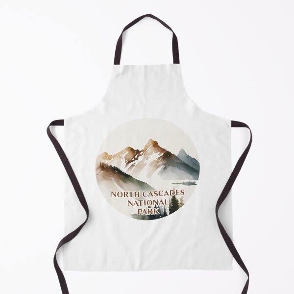 Item preview, North Cascades National Park Boho Watercolor Circle designed and sold by PikoApparel.