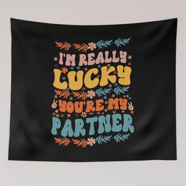 Item preview, I'm Really Lucky That You're My Parent Cool Groovy Style Gift For Parent designed and sold by YAHIA-14.