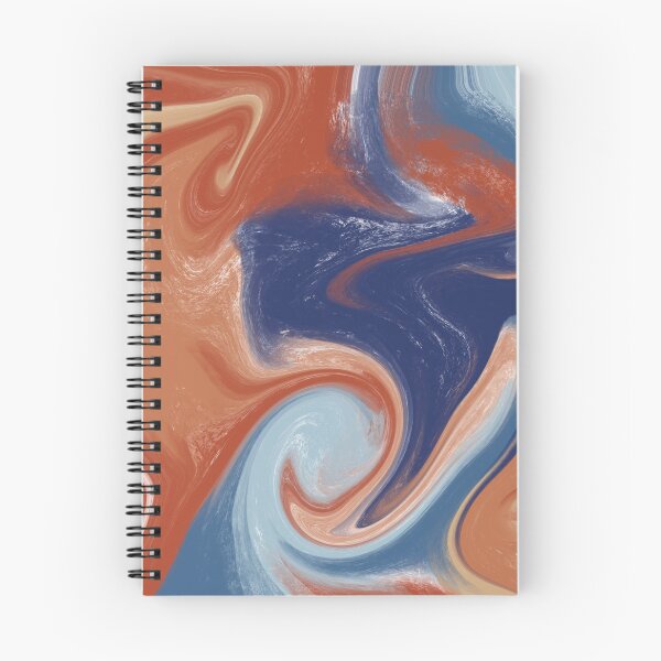 Item preview, Intense Orange and Blue No. 1 designed and sold by Inkykindofday.