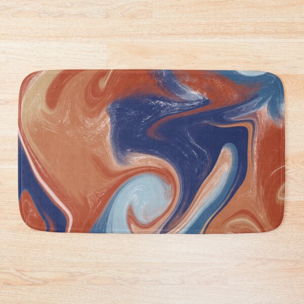 Item preview, Intense Orange and Blue No. 1 designed and sold by Inkykindofday.