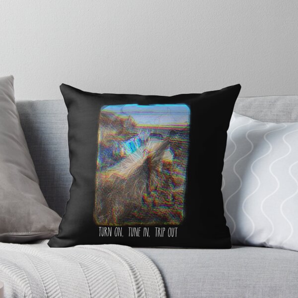 Item preview, Turn on, Tune in, Trip out | psychedelic Beach Graffiti | Weston super mare psychedelic experience white script designed and sold by Mitch616Art.