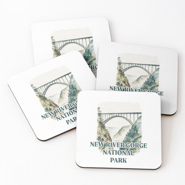 Item preview, New River Gorge National Park Boho Watercolor Circle designed and sold by PikoApparel.
