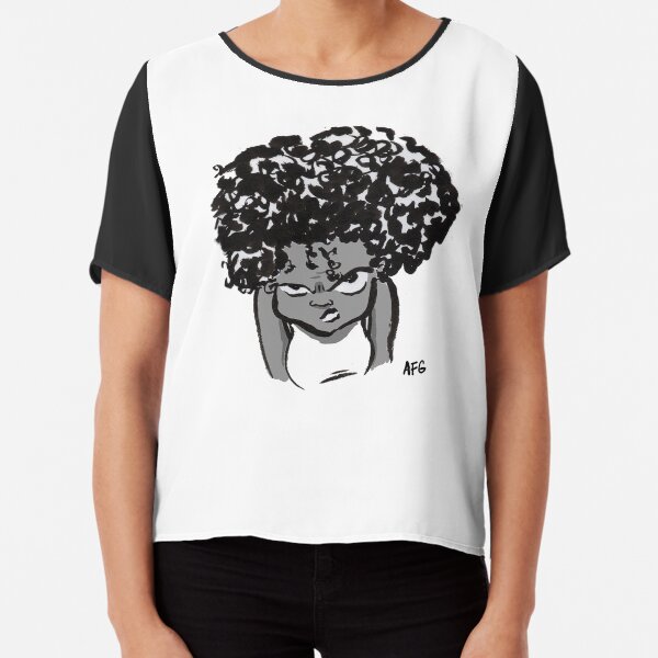 Annoyed Little Girl Chiffon Top