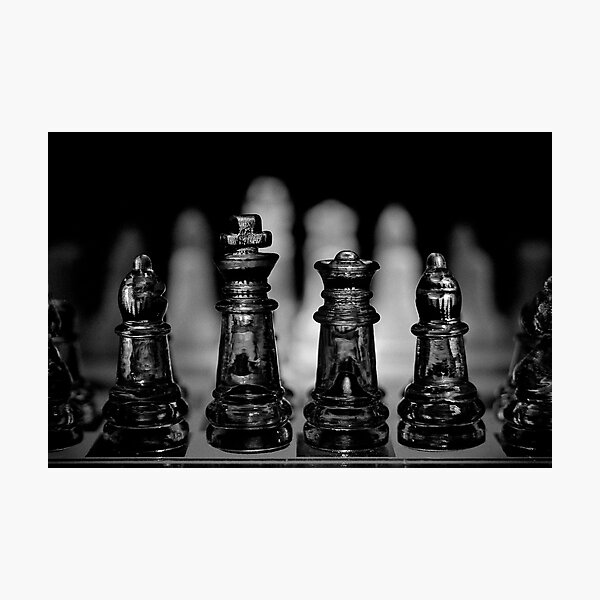 Chess 7: Watching the enemy lines Photographic Print