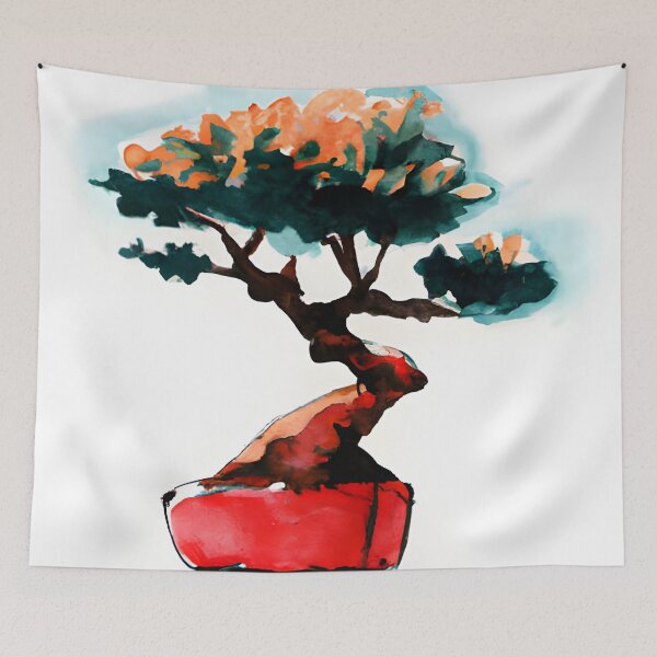 Item preview, Bonsai tree drawing artwork designed and sold by brandway.